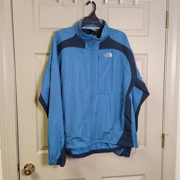 The North Face Mens Jacket Flight Series Size XL Blue Full Zip Lightweight - Picture 1 of 5